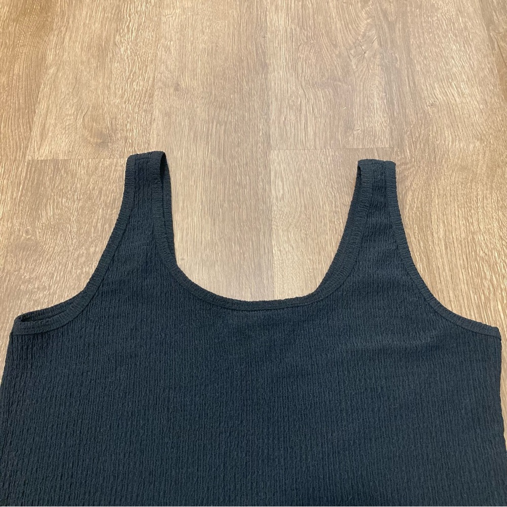 Torrid 2X Black Sleeveless Tank Top Scoop Neck Textured Fabric - Picture 7 of 13